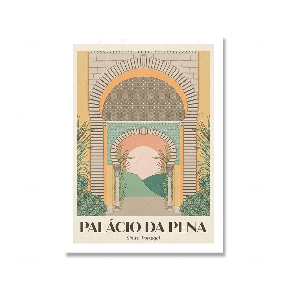 Plakat z krajobrazem miasta nordyckiego, wydruk artystyczny na płótnie, obraz Marrakesz Paryż Barcelona, obraz ścienny Lago Di Como do wystroju domu