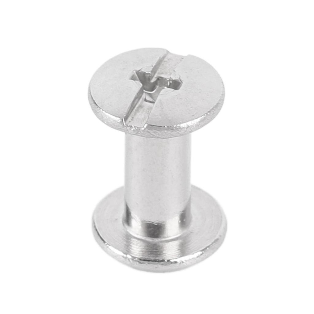 100 Sets Screw Rivet M2 Stainless Steel High Strength Round Flat Head Binding Screws 3x6x6mm 0.12x0.24x0.24in