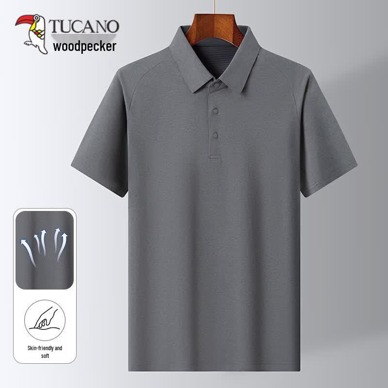TUCANO Men s Ice Silk Short Sleeve Polo Shirt L
