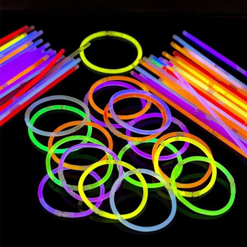 15-45PCS Mix Color Fluorescence Stick Decorations Glowing In The Dark Cheer Prop for Stage Show Concert School Rewards Gifts ZYF