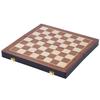 Gesellschaftsspiel - ENGELHART - Schachspiel aus Massivholz - Verschließbarer Koffer - 38 x 19 x 5,2 cm