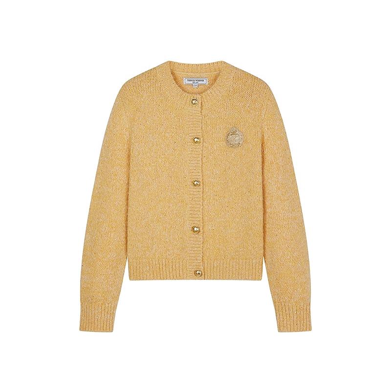 Teenie Weenie Women's Bear Graphic Knitted Cardigan