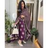 Schwerer Baumwoll-Pakistanischer Salwar-Anzug Kurti Indisches Damen-Kurta-Hosen-Dupatta-Set