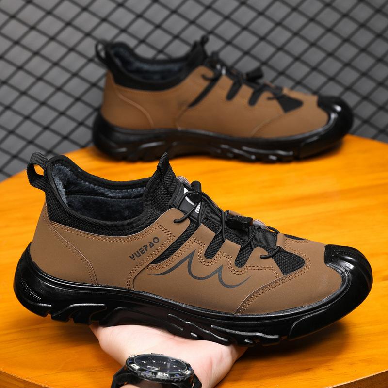 

Повседневные и легкие мужские туфли на мягкой подошве 2024 года, зимние, из одного хлопка, в том же стиле, с утолщенной резинкой, мужские туфли из хлопка, кожаные туфли 44