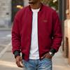 Herren Freizeit Colorblock Jacke mit Stehkragen, Langarm und Taschen