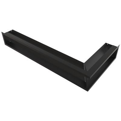 Kryt větracího otvoru LUFT rohový levý 80x40x12 černý Slim