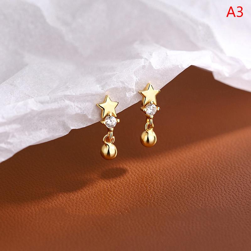 

2 шт. минимальные серьги-гвоздики в форме звезды женские корейские спиральные гвоздики Tragus Cart