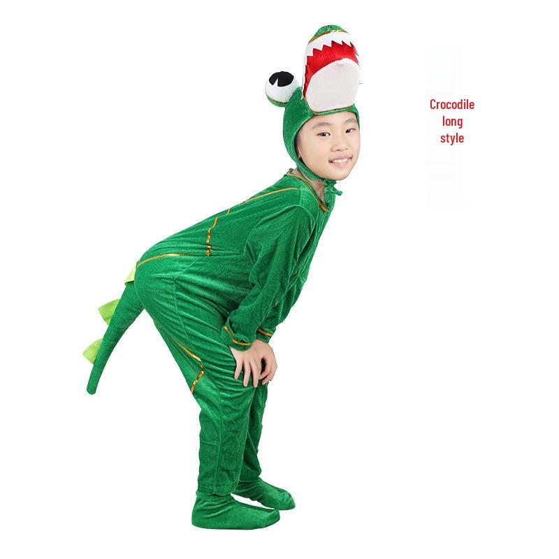 Gray Wolf, Tiger, Lion, Sheep, and Crocodile Kids' Animal Performance Costumes for Shows