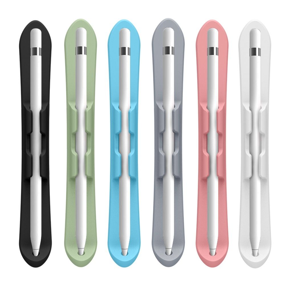 Silicone Pencil Holder Self Adhesive Anti-loss Tablet Touch Pen Slot Flexible Multifunctional for Pencil 1st/2nd Generation