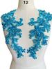 Handmade Vintage & Sexy Diamond Pattern Lace Applique 3D 3D Beaded Patches for Garment Dress Accessories Made From Mesh Fabric
