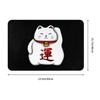 Cute Maneki Neko Lucky Cat Floor Door Kitchen Bathroom Mat Anti-Slip Outdoor  Doormat Garage Entrance Rug Carpet Footpad