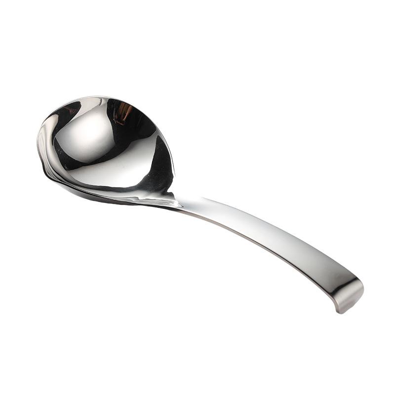 304 stainless steel beautiful spoon household large soup shell spoon hanging edge design hotel public spoon kitchen gift