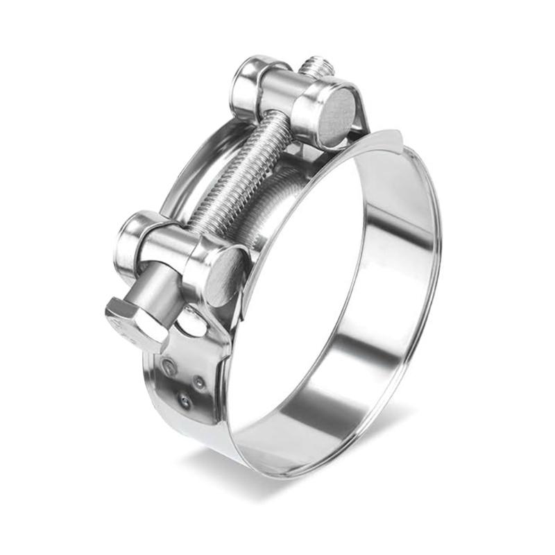 Pack of 4 Steel Hose Clamps Corrosion Resistant Providing Strong & Tight Grip for Home & Industrial Hose Applications