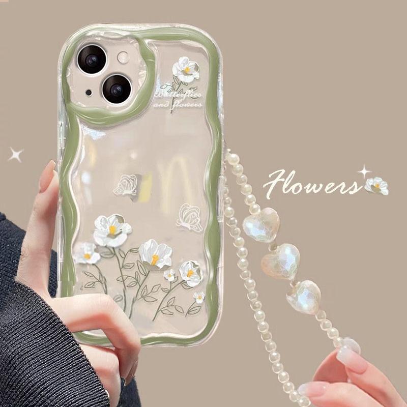 3D Flower Wrist Chain Lanyard Case for Xiaomi POCO X5 X3 X6 Pro X4 NFC F3 F4 X4 GT M3 M4 M6 Pro 5G MI 12 11 Lite 5G NE 12T Cover