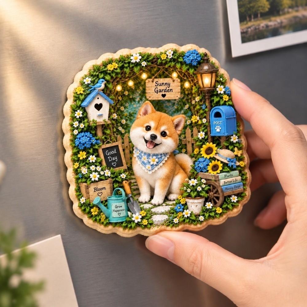 3D Relief Fridge Magnet Cartoon Pattern Decorative Fridge Magnet Refrigerator Magnet Kitchen Decor