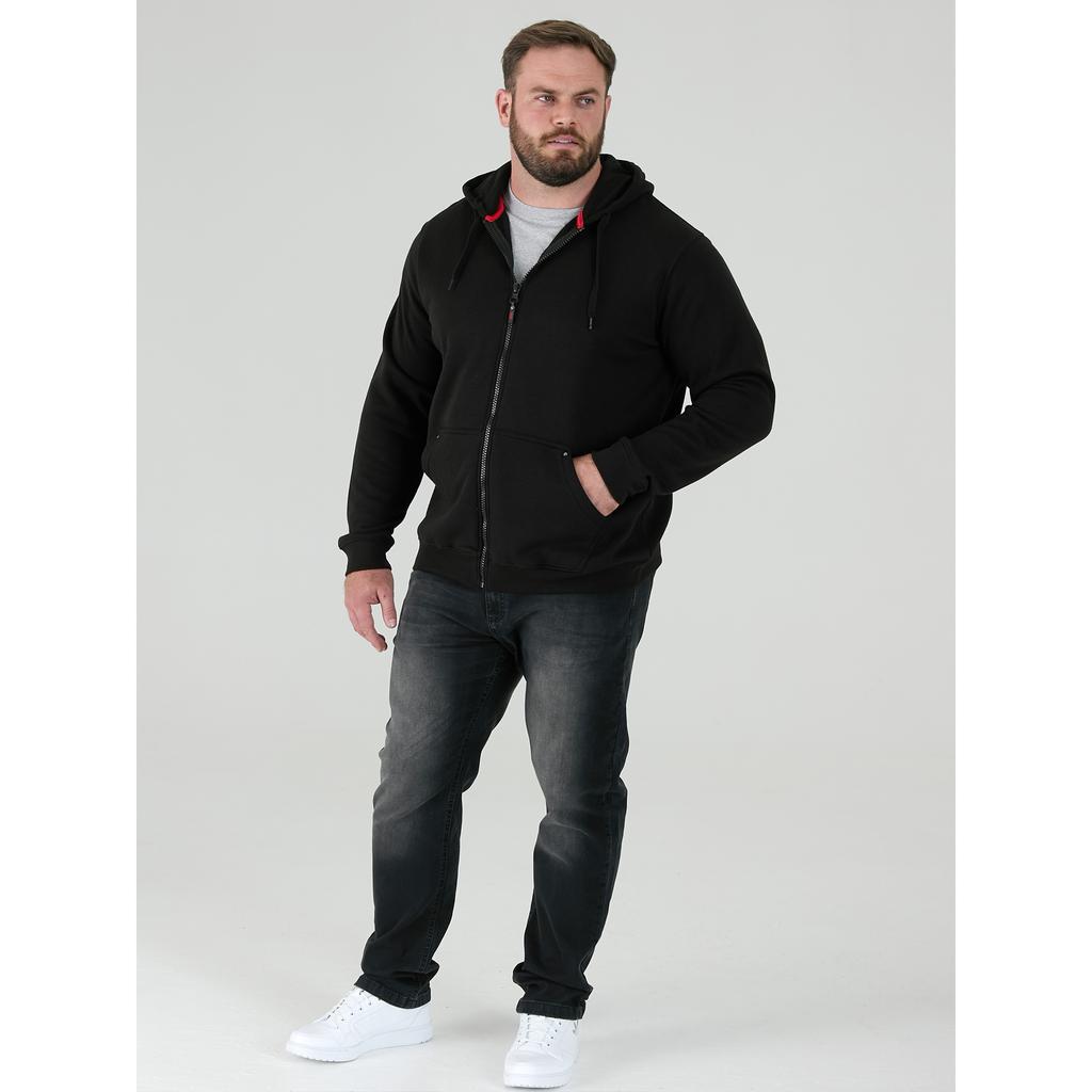 Duke Mens D555 Rockford Cantor Heavyweight Kingsize Full Zip Hoodie