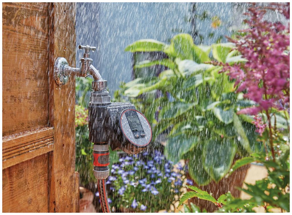 GARDENA 1890-20 Garden Water Timer Battery Powered Gray/Black
