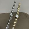Bracelet Watch Women'S Oval Steel Belt Medieval Light Luxury Imitation Pearl Watch Temperament