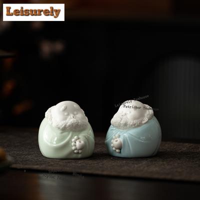 Ceramic Daruma Incense Holder Incense Smoke Waterfall Incense Burners Consecrate Censer Buddhism Accessories Decoration Craft