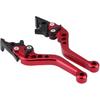 DEALPEAK 2Pcs CNC Aluminum Motorcycle Scooter Double Disc Brake Clutch Lever Handles