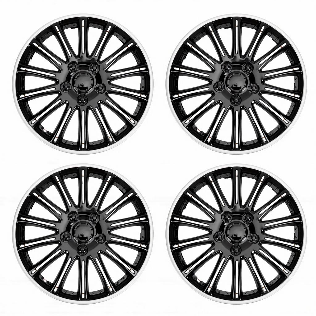 4PCS 14 Inch Wheel Hub Cap Snap Fit Wheel Rim Cap Universal for Cars Sedan SUV Trucks