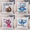 Sassy Bird Character Pillowcase Double Print Humorous Avian Design Cushion Cover Soft Plush Witty Bird Theme Pillowcase