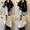 Style Oversized Hoodie With Polyester Fabric And Drawstring For Casual Office Wear