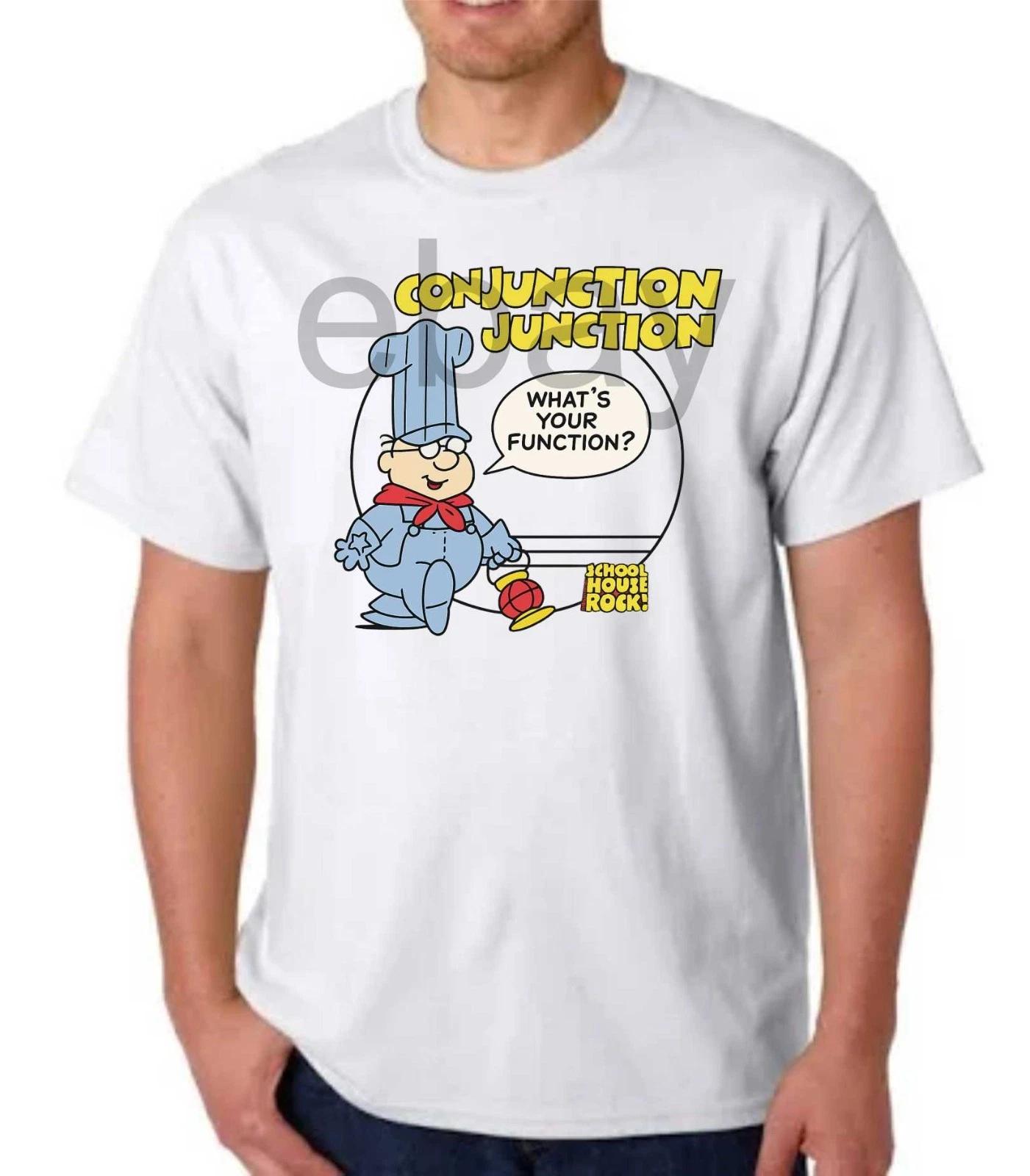 SCHOOLHOUSE ROCK CONJUNCTION JUNCTION T-T-shirt CARTOON HANNA BARBERA 4XL