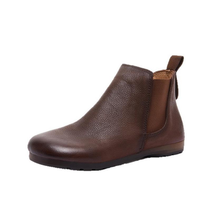 Women's Shoes, Genuine Leather Women's Boots, Lazy Boots
