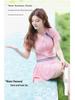 2024 Trending Women's One-Piece Skirt Swimsuit: Color-Contrast, Slimming, Belly-Covering, Conservative, Student Style, Sun-Protective