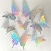 Pack of 72 3D Hollowout Design Colorful Butterfly Sticker for Living Room Bedroom Office Weddings Party Decorations