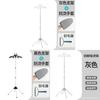 Foldable Aluminum Ironing Support Stand With Detachable Garment Hanger For Home Use