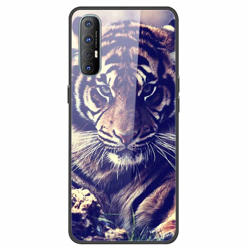 Glass Case For Oppo Reno 3 Pro 5G Case Soft Bumper Hard Tempered Glass Back Cover For Oppo Reno3 Pro 2019 Phone Case Funda Bag