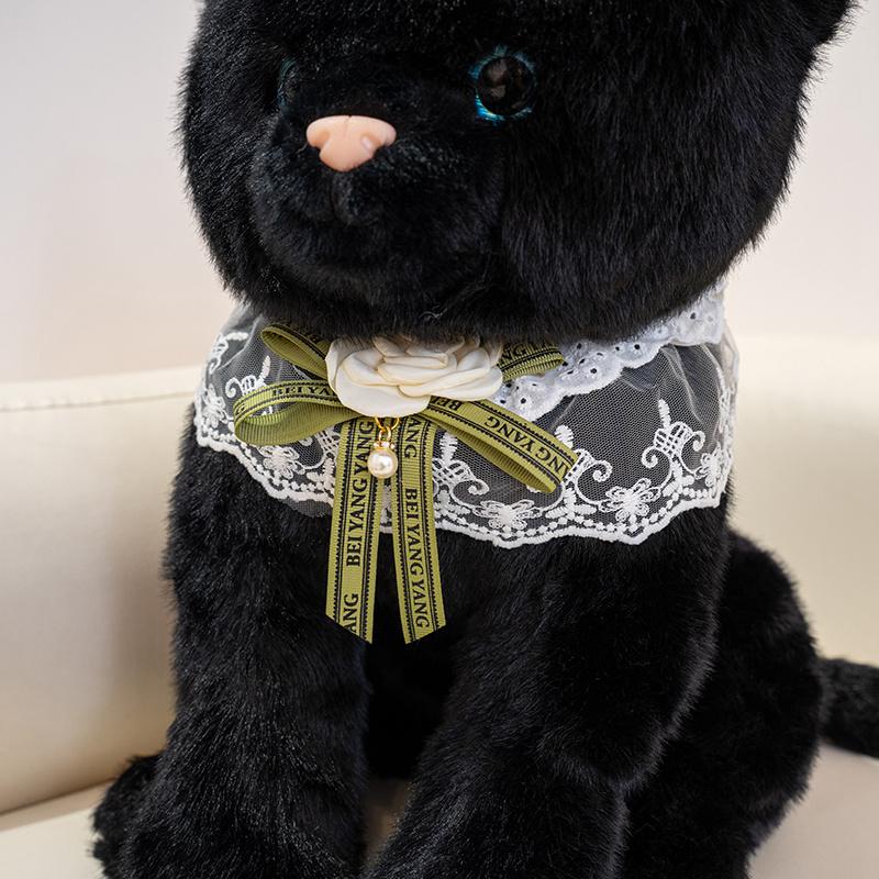 33cm/45cm Cute Lifelike Cat Plush Toy Simulation Soft And Comfortable Black Cat Kitten Stuffed Toy Birthday Gift