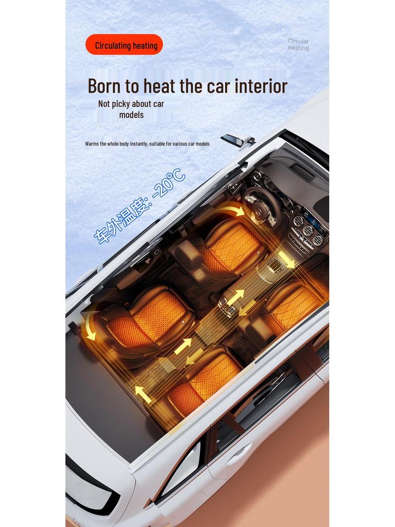 Graphene Heated Car Seat Pad with Massage - Universal Winter Seat Cushion