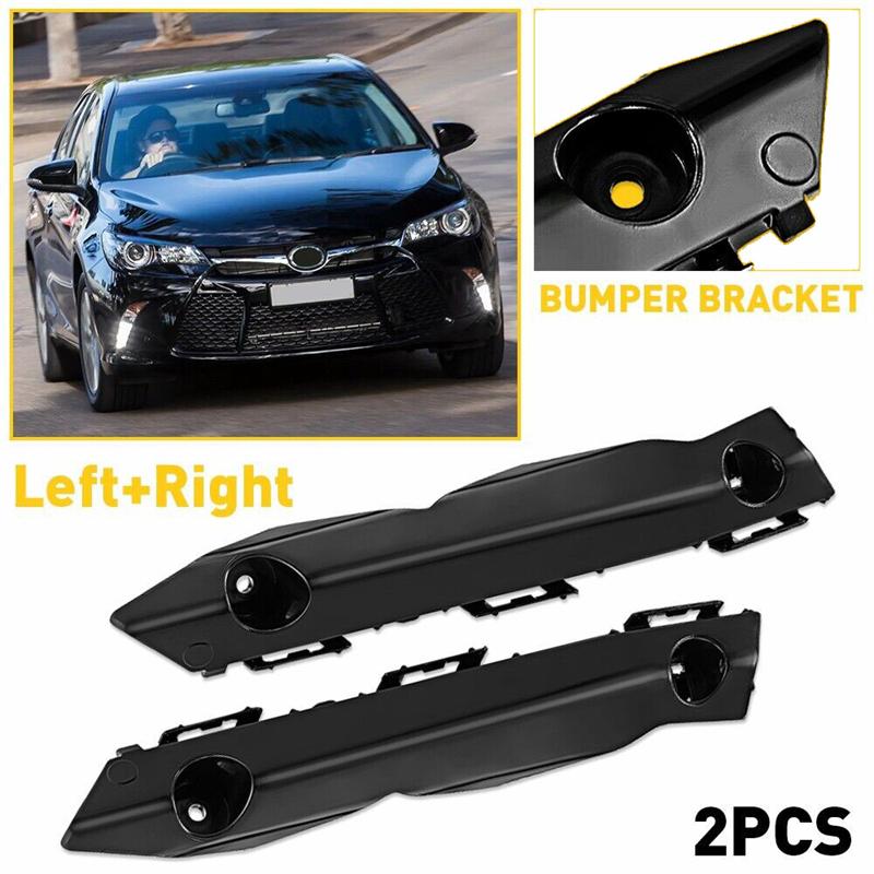 1 Pair Front Bumper Bracket Supports Left Right 52535-06190 52536-06190 For Toyota Camry 2015 2016 2017