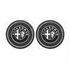 For Alfa Romeo Giulietta 156 GT 159 147Mito Giulia F1 Stelvio 1pc/2pcs Non-slip Car Water Cup Pad Rubber Mats Car Accessories