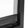 Plastic Pet Large Middlesized Dog Removable Installation Door Supply Builtin Magnet(black )