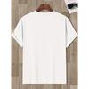 European Sizes A Stylish Design Featuring a "Horizontal And Vertical" Pattern, This Men'S Short-Sleeve Round Neck Shirt Embodies