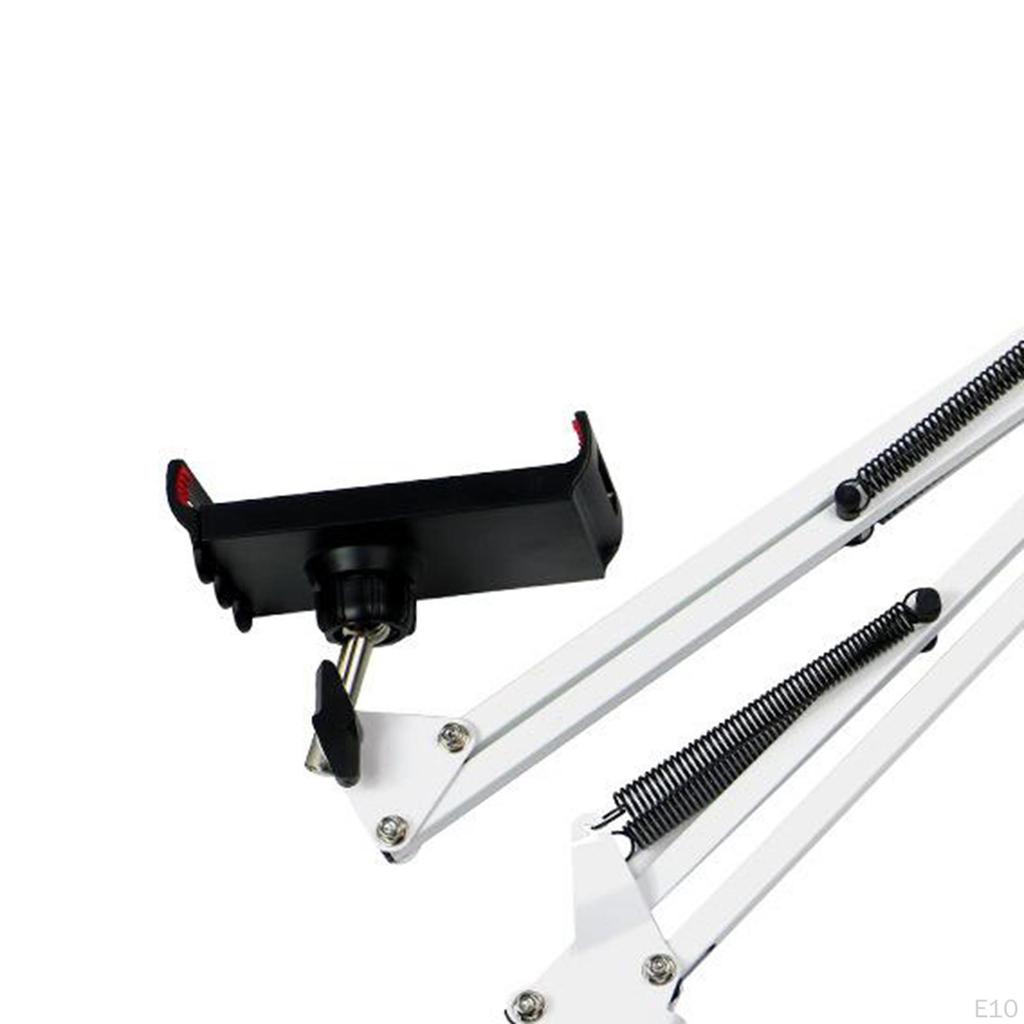 Phone Holder ,360° Rotation Clamp Stand Mount ,Flexible Long Arm Bracket for