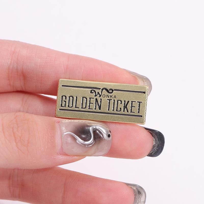 Chocolate Factory Enamel Pin Chocolate Coupon Collect Brooches Bag Lapel Pin Badges on Backpack Decorative Jewelry Gifts