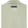 Fear of God Essentials SS22 Long Sleeve Polo With Flocked Logo Men Polo Shirts Seafoam Gray-Green FOG-SS22-182