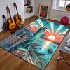 "Statue of Liberty At Sunset Scene" Patterned Carpet a Non Slip Rug Suitable for All Seasons and Any Setting, Gift