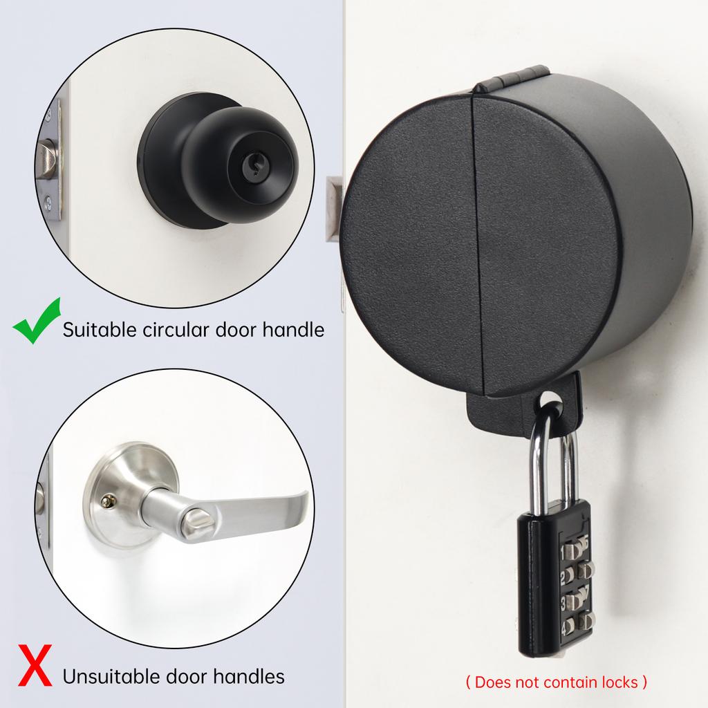 Industrielle 304 Edelstahl Aussperrabdeckung, 30mm Universalloch für Türknäufe/Griffe/Armaturen/Ventile, Verhindert Drehen & blockiert Schlüsselloch Sicherheit