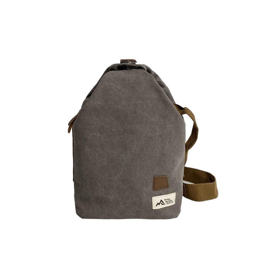 Large Capacity Male Crossbody Bag Retro Style Single Shoulder Pouch Canvas Chest Bag  Travel