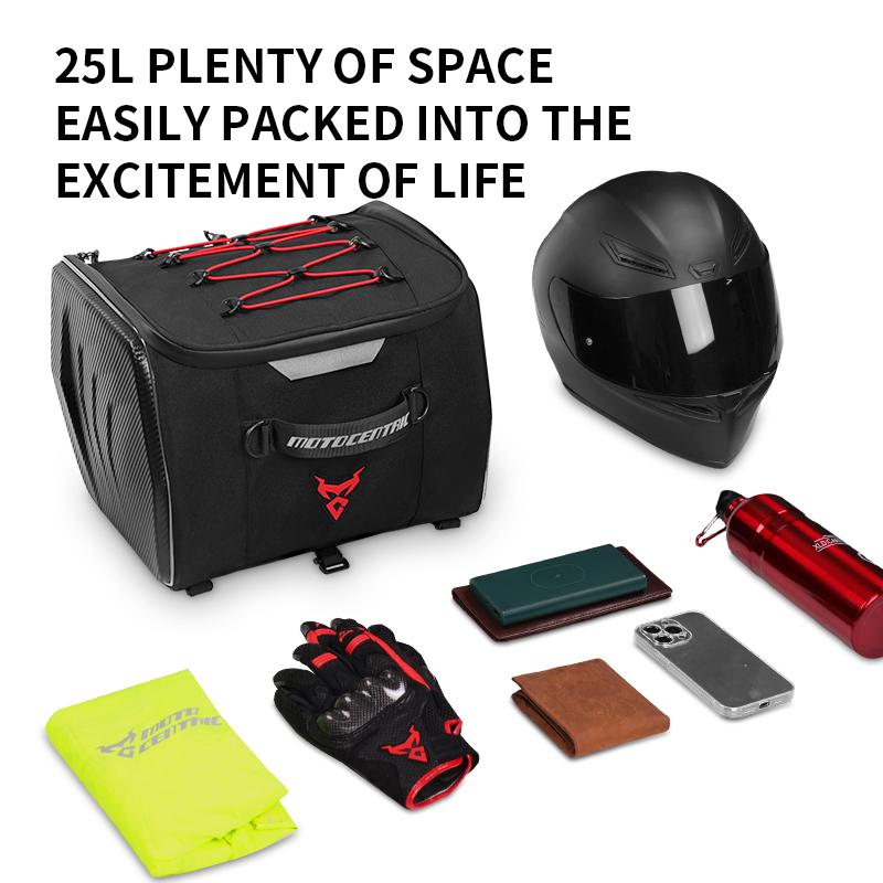 Motocentric Wasserdichte Motorradhelm Tasche Multifunktionale Motorrad Rücksitz Tasche Hohe Kapazität Motorrad Tasche Fahrer Rucksack