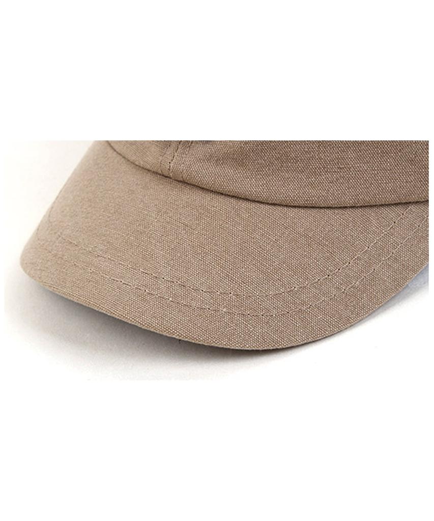 Beige Short Brim Ballcap