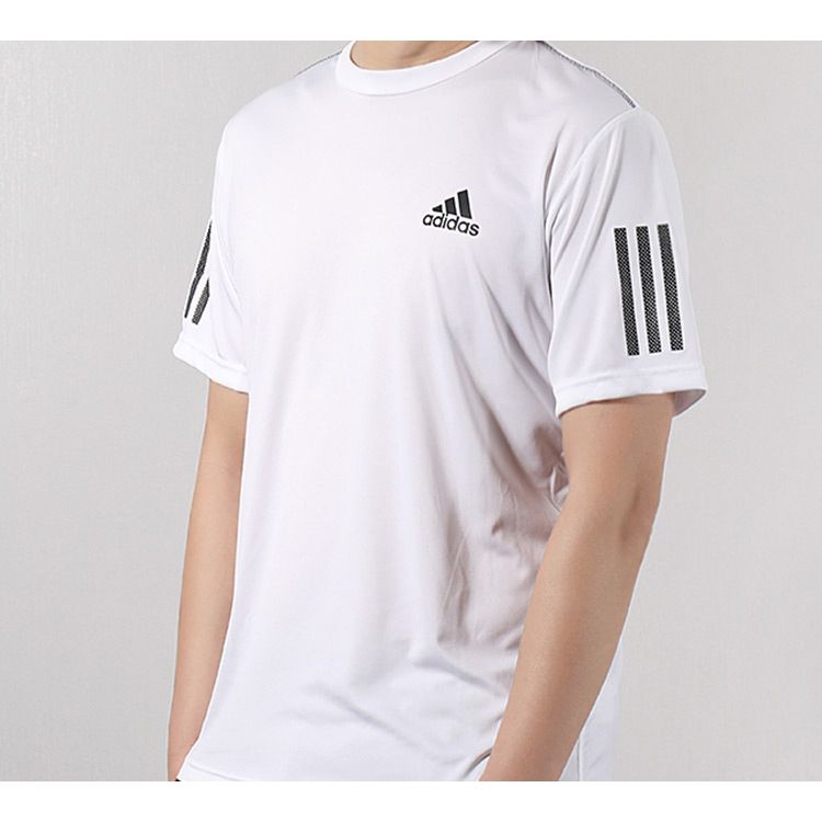 Adidas Club 3-Stripe Short Sleeve T-Shirt Men Tops White DP2875