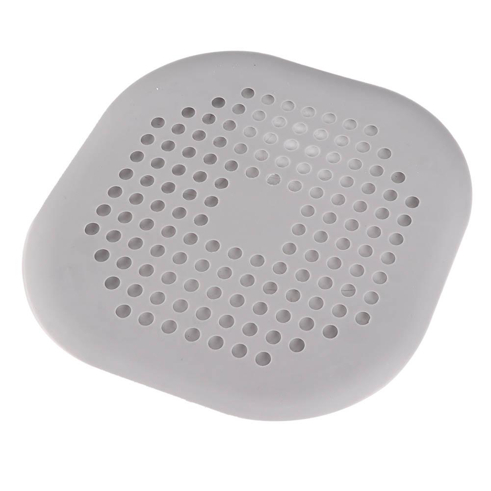 Household Plastic Sewer Filter Shower Drain Floor Drain Waste Drainer Bathroom Kitchen (Grey)