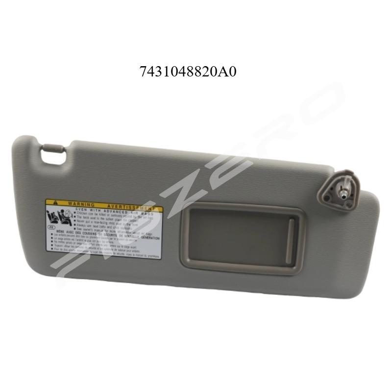 

Sun Visor with Makeup Mirror Beige Gray Left Right 7431048820A0 7432048260A0 for Toyota Highlander Brand New 7431048820A0 Gray Right